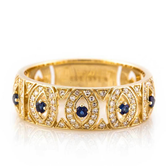 Ornate Evil Eye Ring