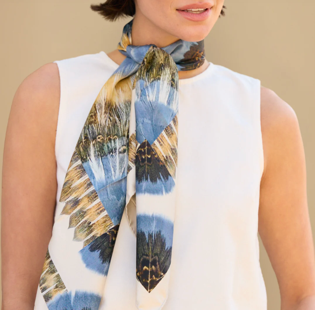 Brackish Silk Square Scarf