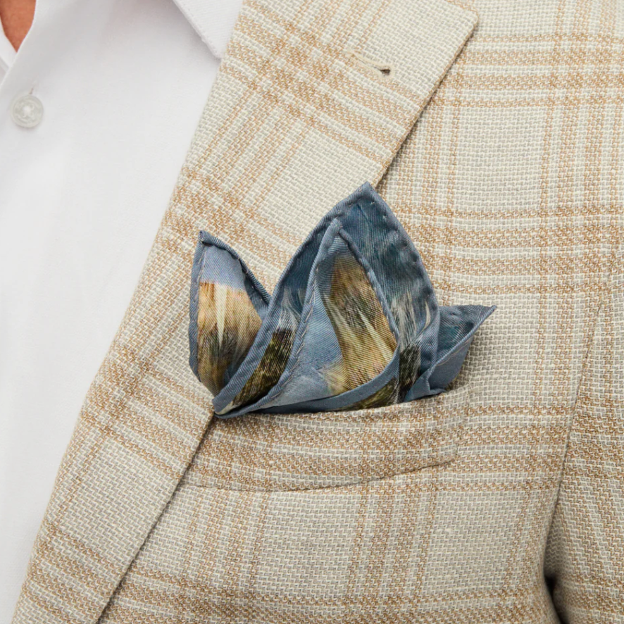 Brackish Silk Pocket Square