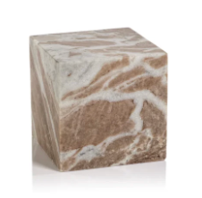 Arabescato Marble Bookend