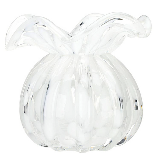 Ruffled Edge Bud Vase