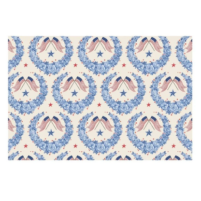 American Floral Placemat - Pad of 18 Sheets