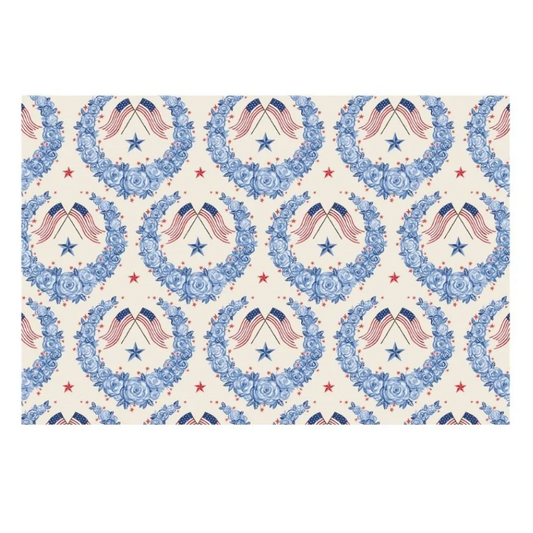 American Floral Placemat - Pad of 18 Sheets
