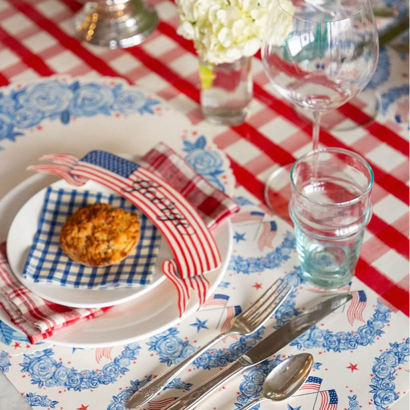 American Floral Placemat - Pad of 18 Sheets