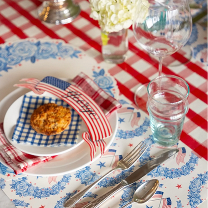 American Floral Placemat - Pad of 18 Sheets