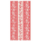 Red Burleigh Stripe Guest Napkin - Pack of 16