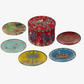 Tin 5 Glass Plates