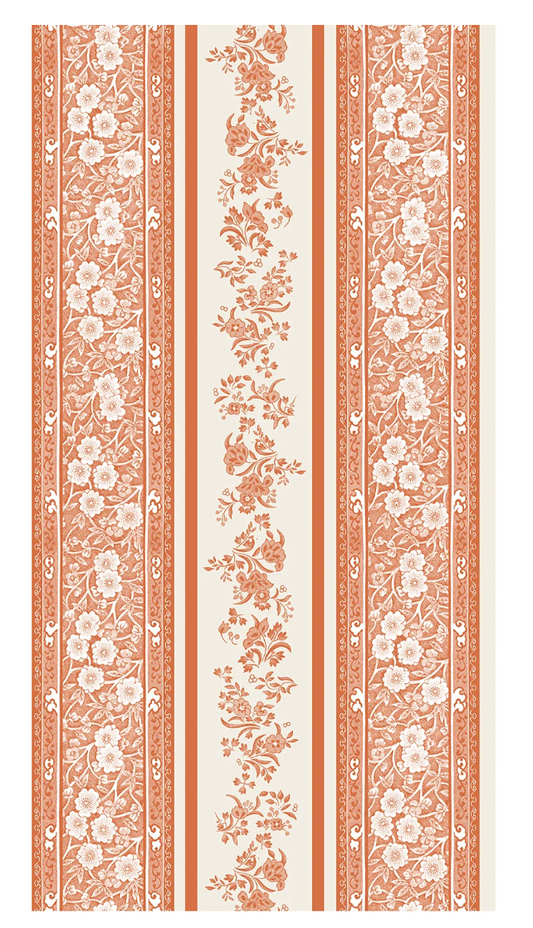Pumpkin Burleigh Stripe Guest Napkin - Pack of 16