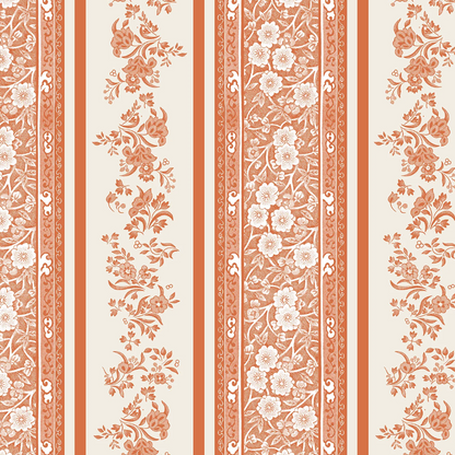 Pumpkin Burleigh Stripe Cocktail Napkin - Pack of 20