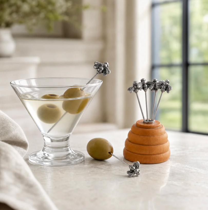 Hive of Bees Cheese Pick Set