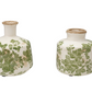 Stoneware Vase w/ Botanicals