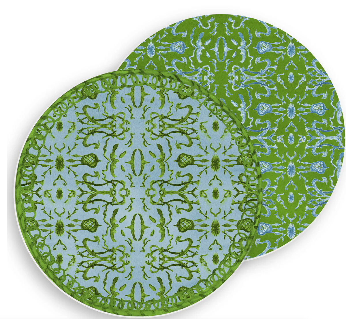 French Graffiti Reversible Vinyl Placemat
