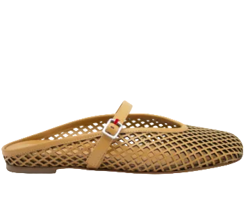 Lasercut Caramel Mule