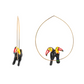 Toucan Couple Hoop Earrings