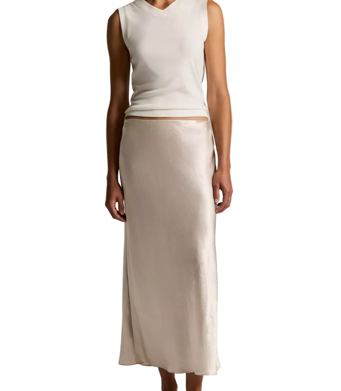 Side Slit Slip Skirt