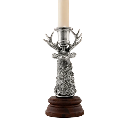 Single Elk Candlestick