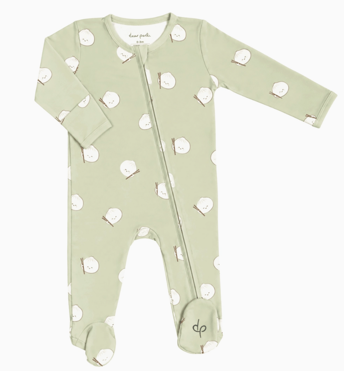 Dear Perli Zippered Footie