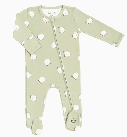 Dear Perli Zippered Footie