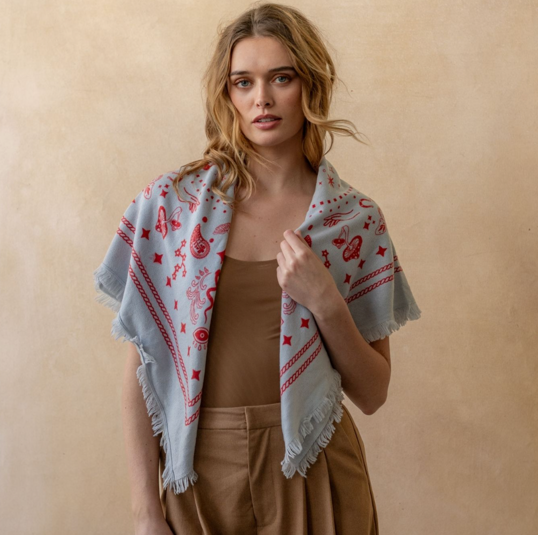 Cosmic Rodeo Cashmere Sweater Wrap