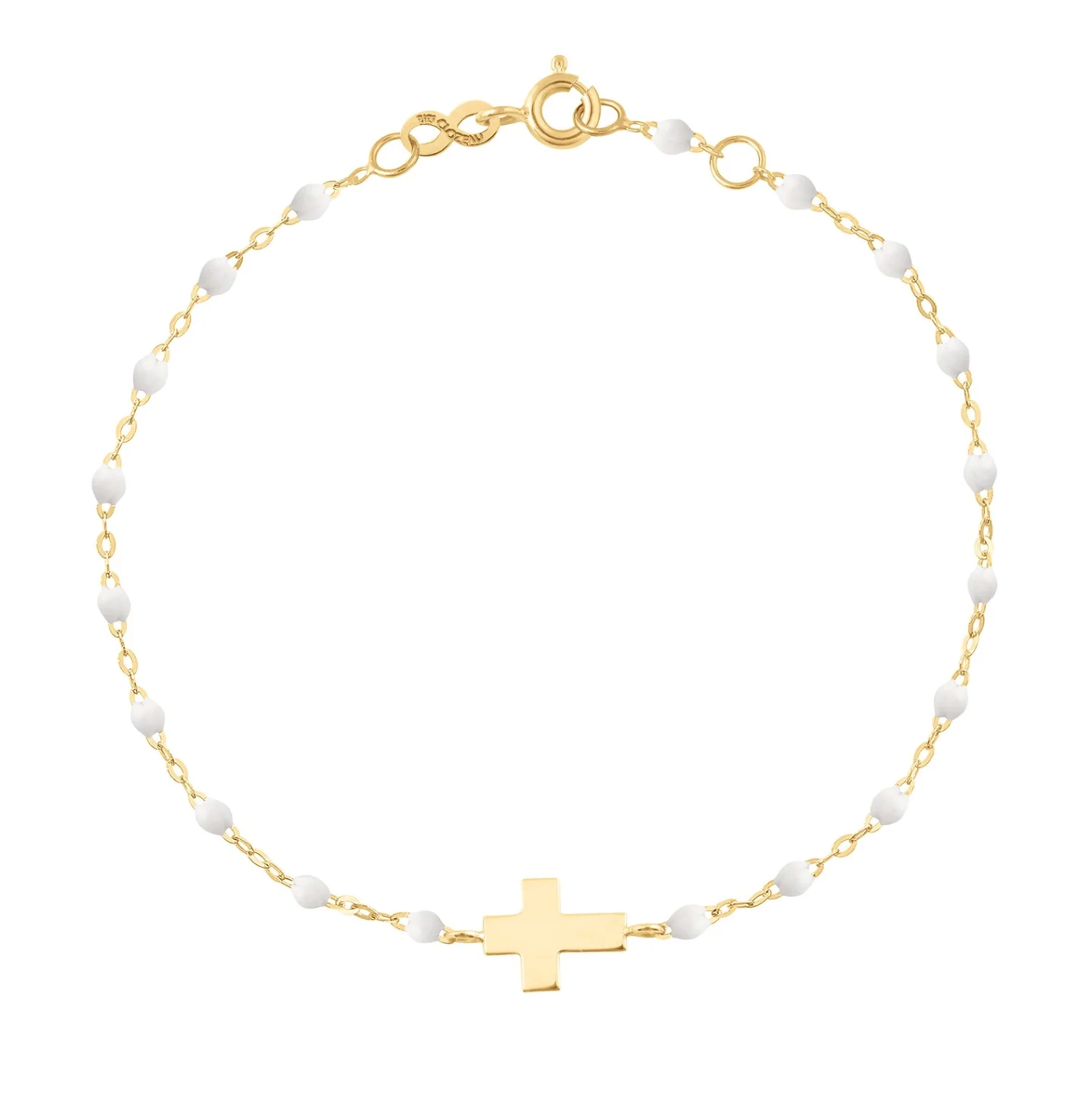 Classic Cross Bracelet - 6.7" YG