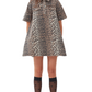 Print Denim Mini Dress