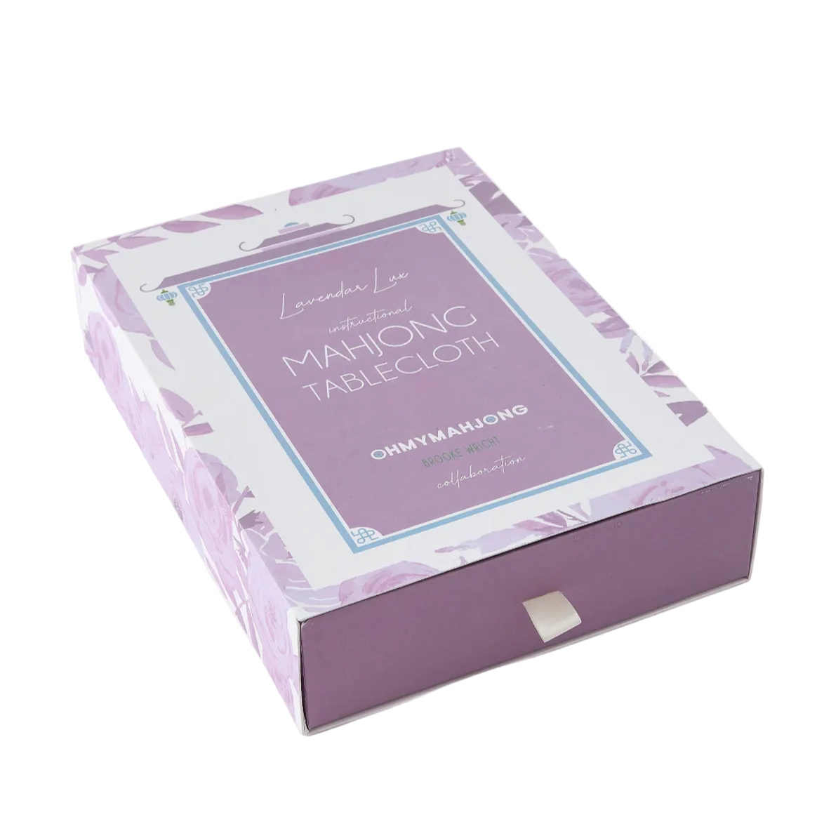 Lavender Lux Instructional Mahjong Tablecloth