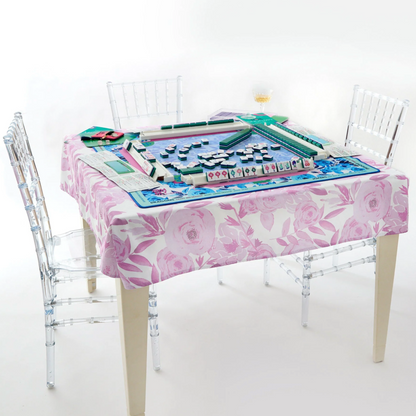 Lavender Lux Instructional Mahjong Tablecloth