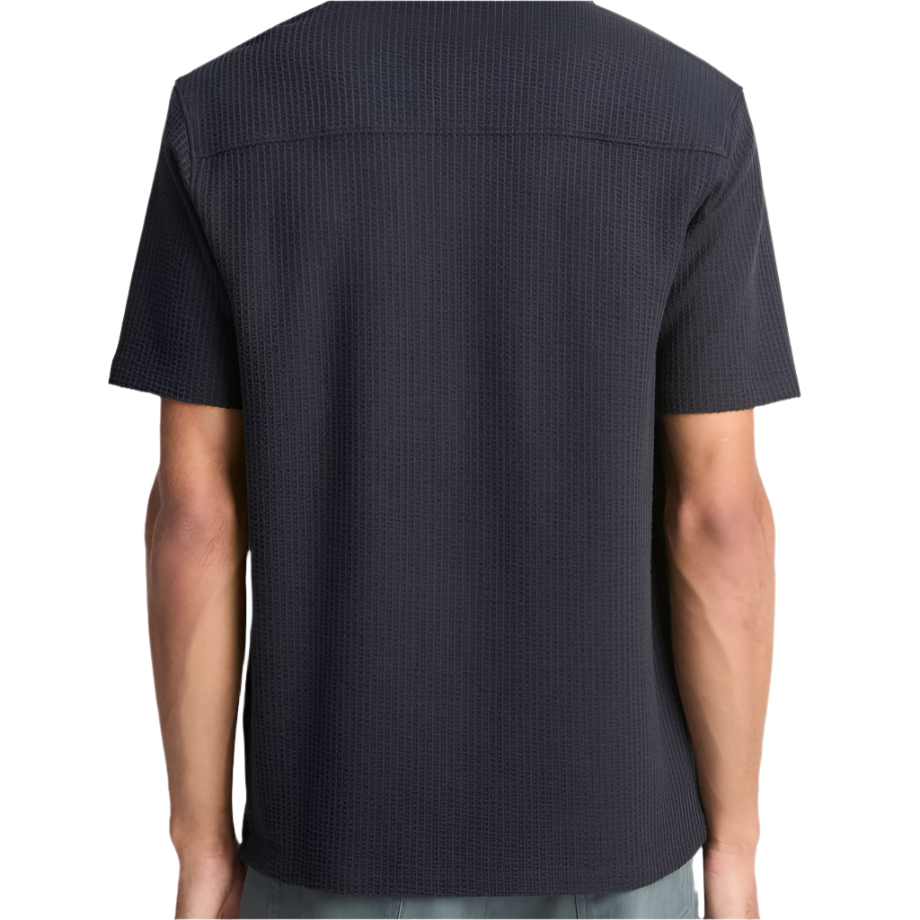 Seersucker-Knit Cotton Cabana Shirt