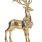 Golden Deer with Floral Wreath