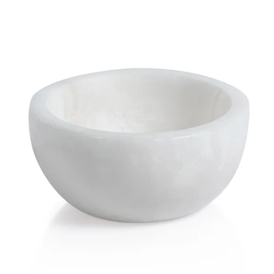 MultiServe White Alabaster Bowl