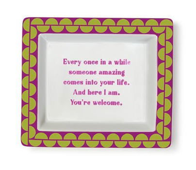 Sassy Wise Saying Tray in Gift Box