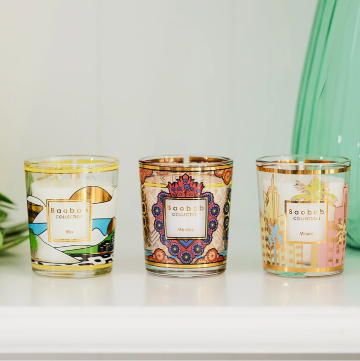 Trio Travel Candles - Rio | Mexico | Miami