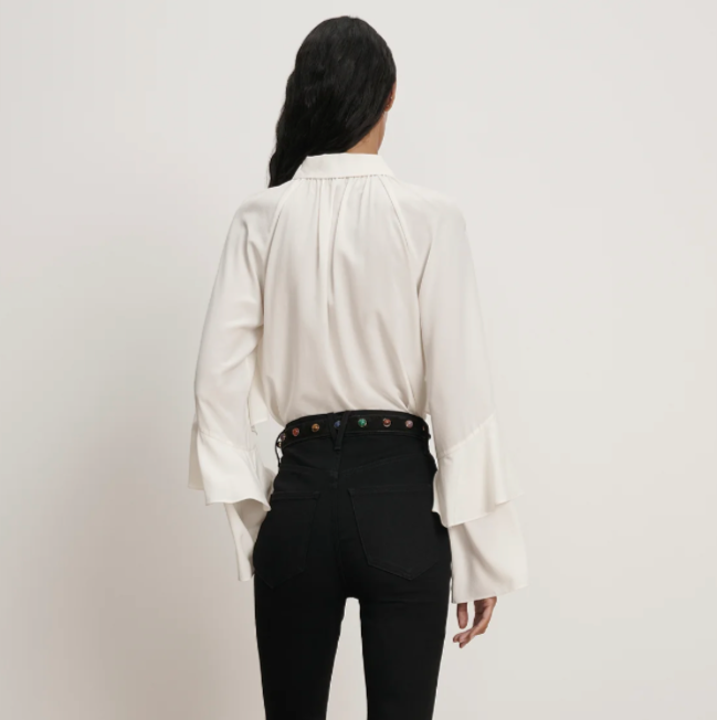 Demaris Blouse- Dove