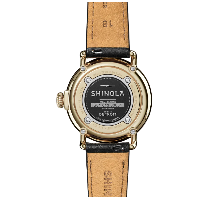 Runwell 3HD 36mm - Black Leather