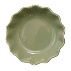 Stoneware Scalloped Bowl