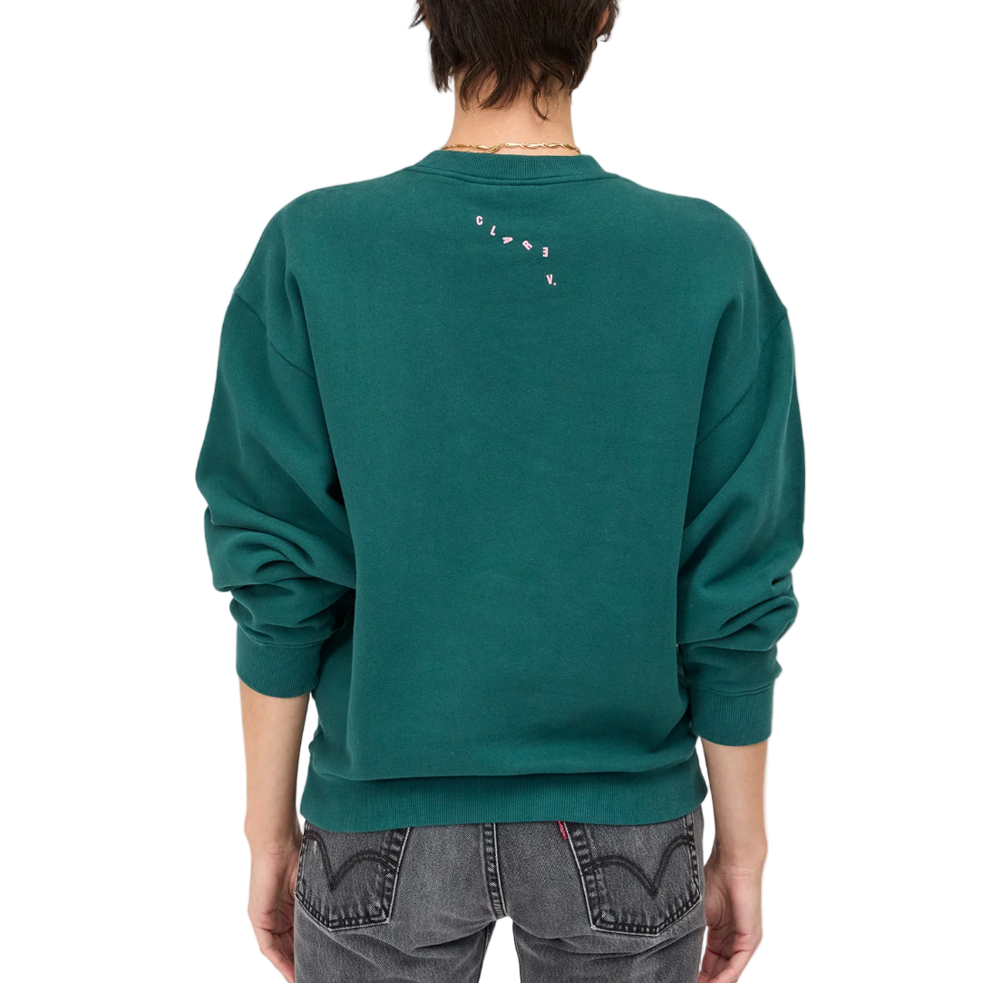 Ciao Oversized Sweatshirt- Deep Pine