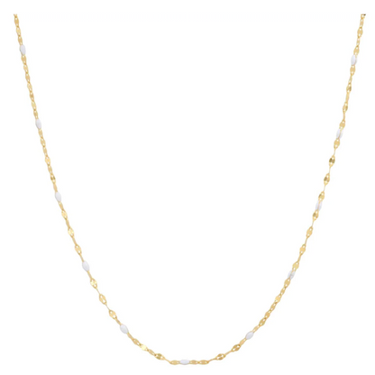Gold Vermeil Sparkle Chain with Enamel Stations