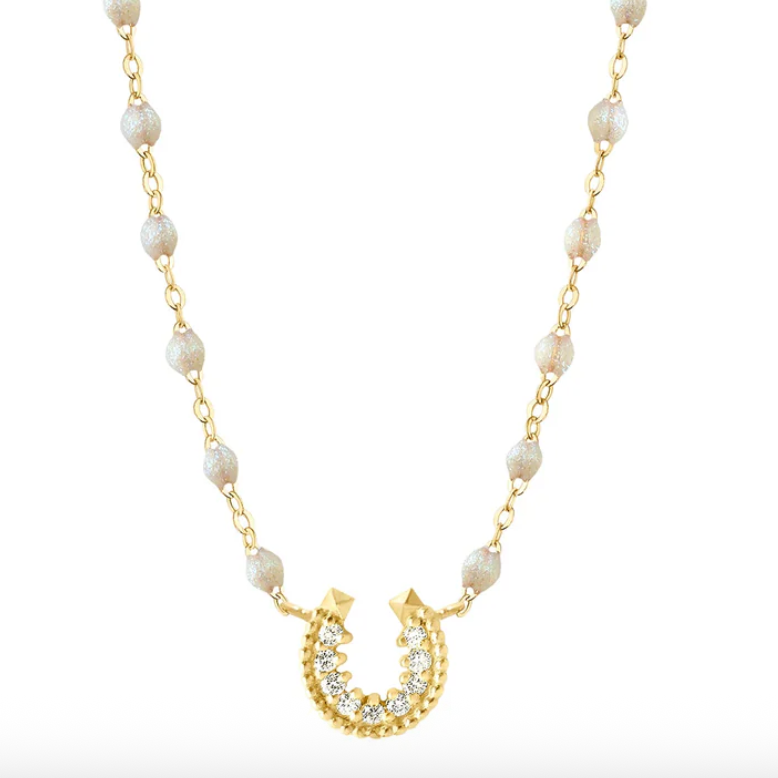 Horseshoe Diamond Necklace - 16.5"