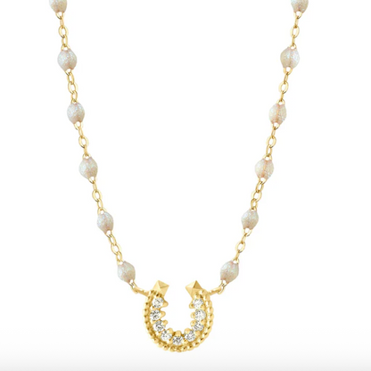 Horseshoe Diamond Necklace - 16.5"