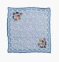Daisy Embroidered Gauze Neckerchief