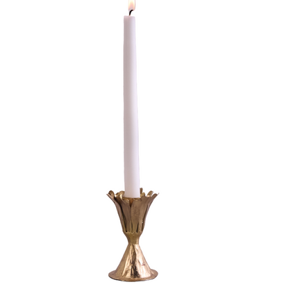 Gold Floral Candleholder