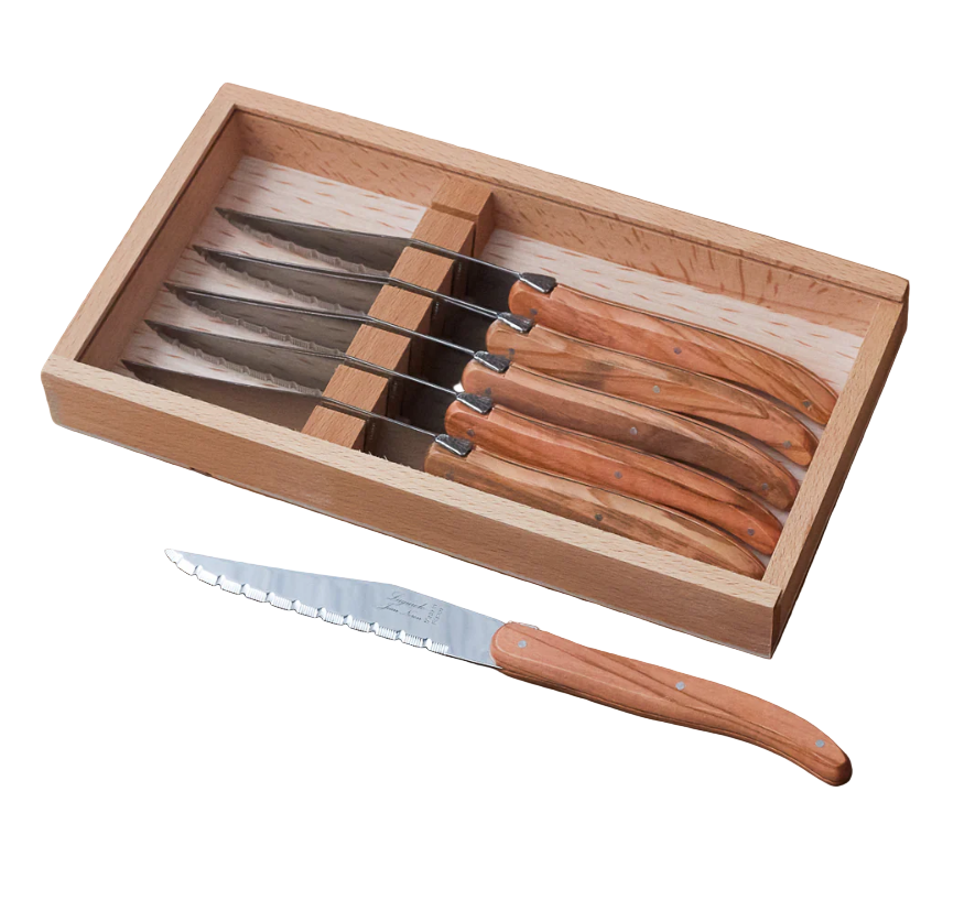 Steak Knives Set w Acrylic Lid