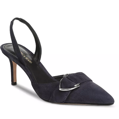 Loralyn Slingback Buckle Heel - Navy