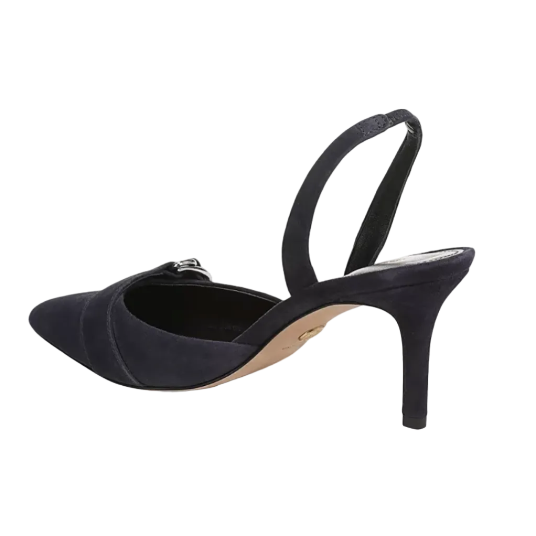 Loralyn Slingback Buckle Heel - Navy