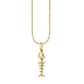 Small Fishbone Charm Necklace