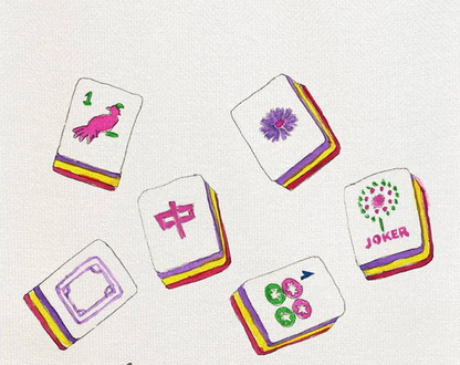 French Graffiti Kitchen Towel