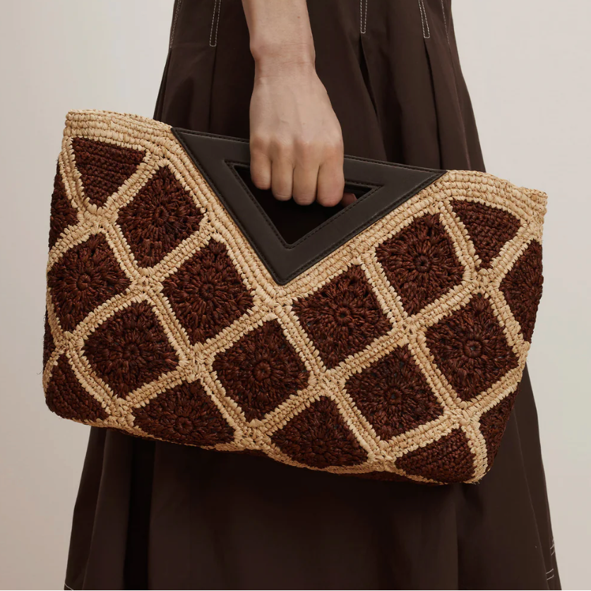 Crochet Raffia Vesper Bag