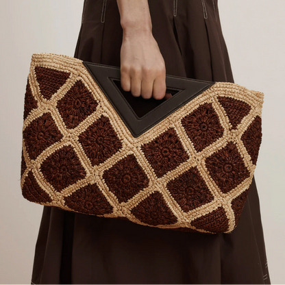 Crochet Raffia Vesper Bag