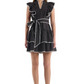 Uma Dress - Black White Dot