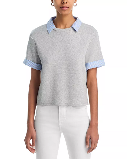 Stuyvesant Mixed Media Top
